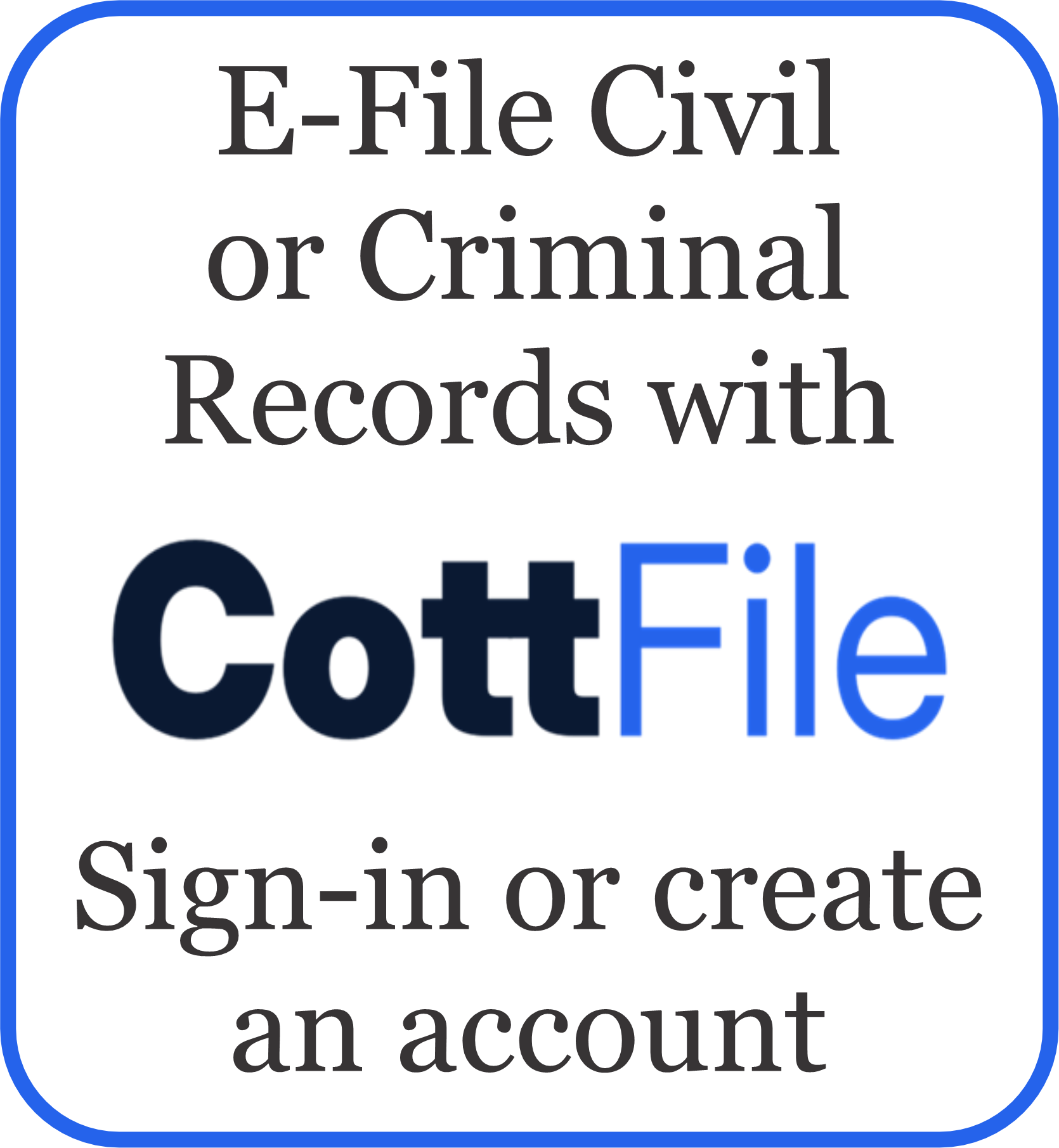 Cott File Home Page CottFile e-file records